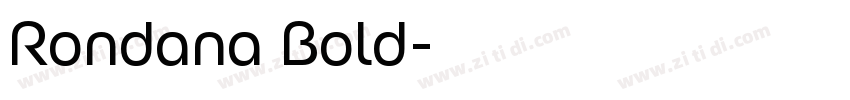 Rondana Bold字体转换